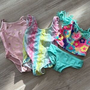 Colorful Kids' Swimsuit Set